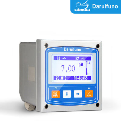 Pengontrol pH ORP dengan Dua Relai SPST 3A 250V AC Alarm Tinggi Rendah Kontrol Dosis Pemasangan Panel Penganalisis pH ORP