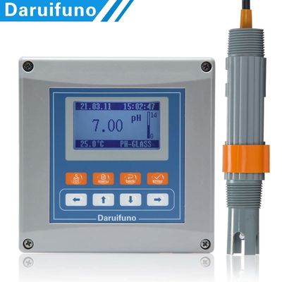 -2 ～ 16PH 1000 Ω Dua SPST Relay Online PH ORP Analyzer Untuk Pengolahan Air Akuakultur