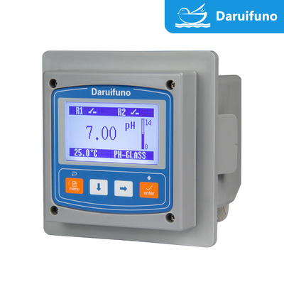 NTC10K/PT1000 RS485 4-20mA pH ORP Pengontrol Meter Untuk Air
