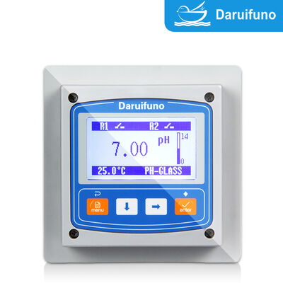 3-Point pH Quick Calibration pH ORP Controller dengan NTC10K PT1000 Kompensasi Suhu dan 3,2 inci Graphic LCD Online pH ORP Analyzer