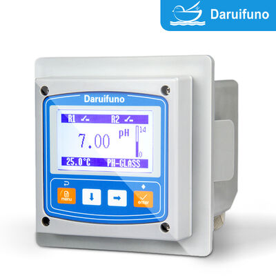 3-Point pH Quick Calibration pH ORP Controller dengan NTC10K PT1000 Kompensasi Suhu dan 3,2 inci Graphic LCD Online pH ORP Analyzer