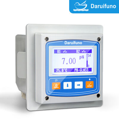 3-Point pH Quick Calibration pH ORP Controller dengan NTC10K PT1000 Kompensasi Suhu dan 3,2 inci Graphic LCD Online pH ORP Analyzer