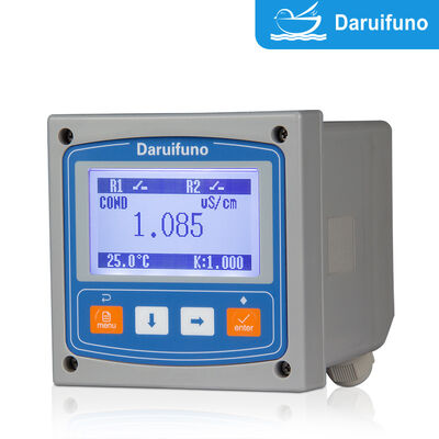 RS485 Modbus RTU IP66 Panel Mount Online Conductivity Controller dengan Dua Relay SPST