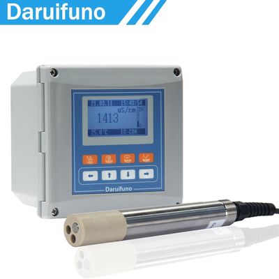 4 Electrode Conductivity Analyzer Digital Dengan Kompensasi Suhu Otomatis